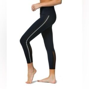 Black Leggings with pinstripe